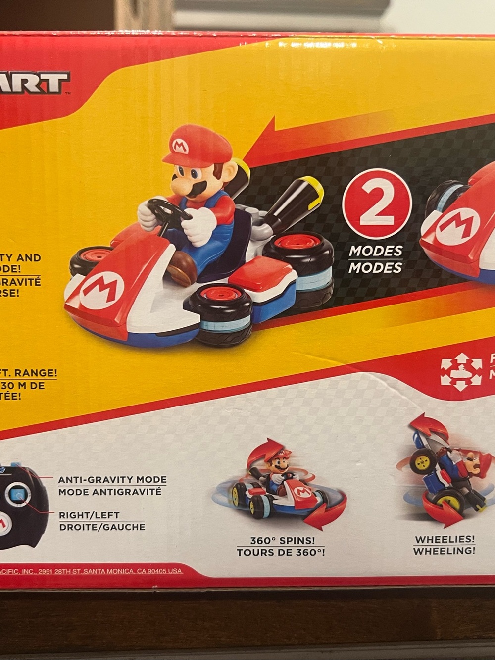Mario Mini RC Racer Toy - Red & Blue - Picture 3 of 3